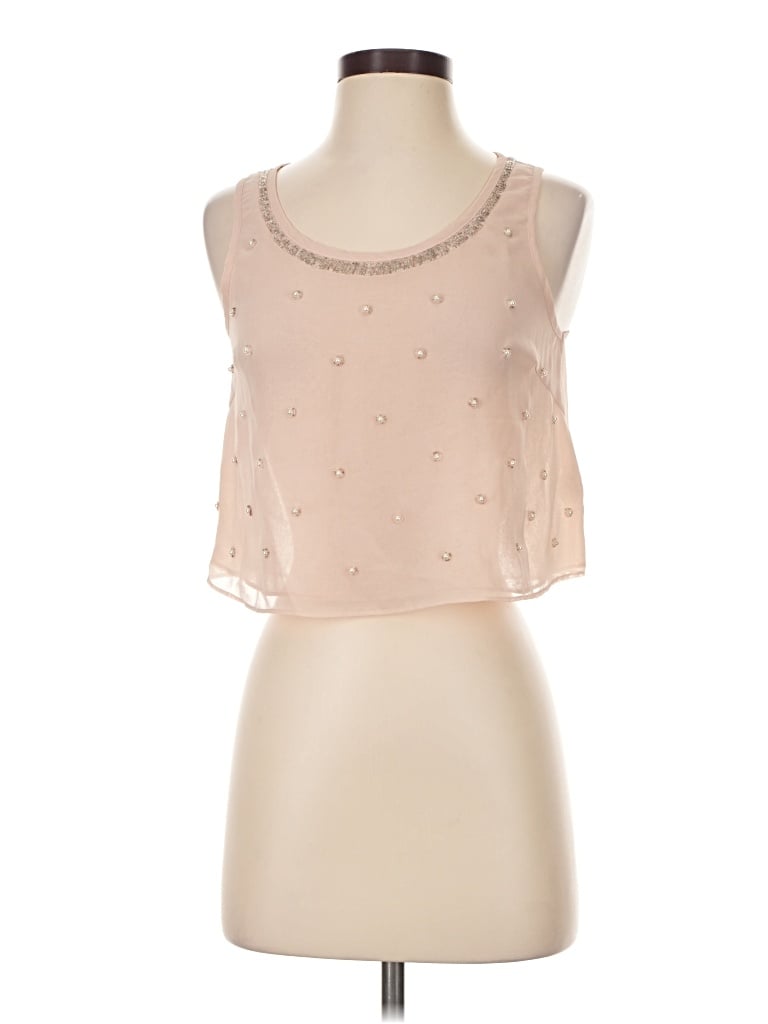 Pre-owned Soprano Sleeveless Blouse In Tan