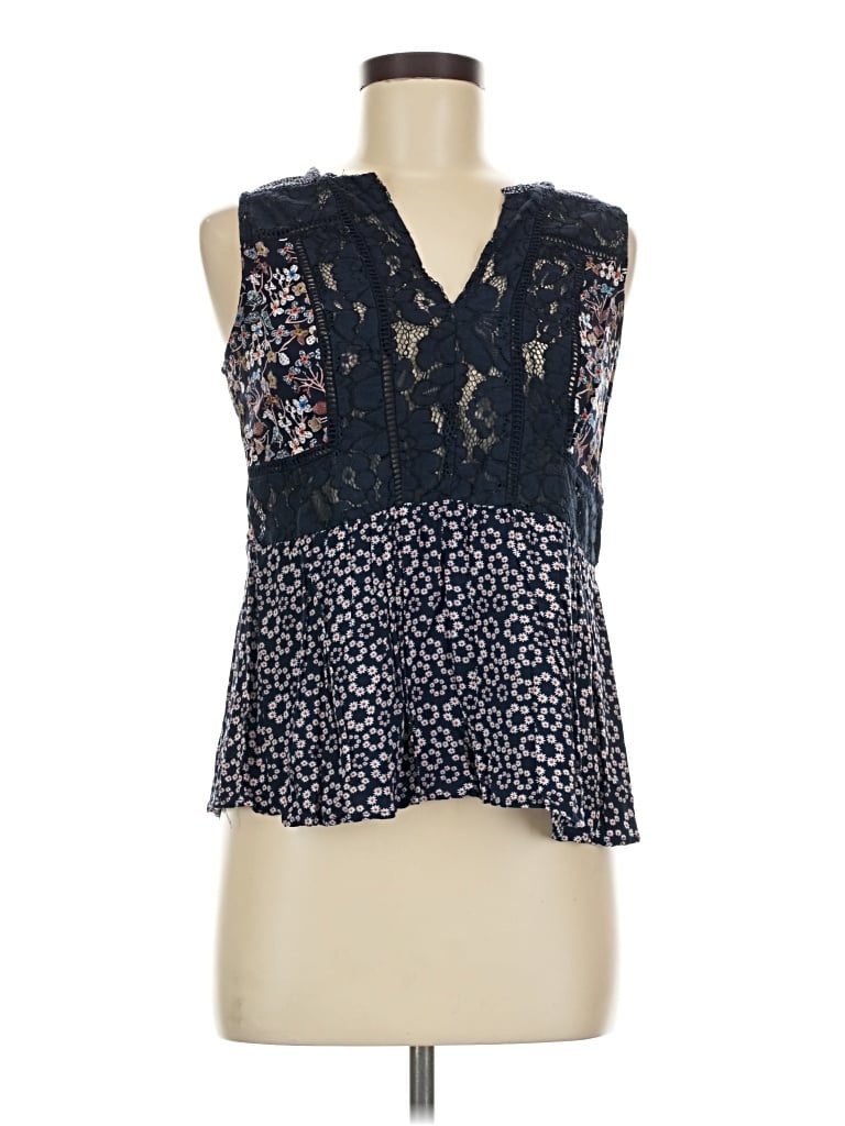 Pre-owned Esley Sleeveless Blouse In Blue
