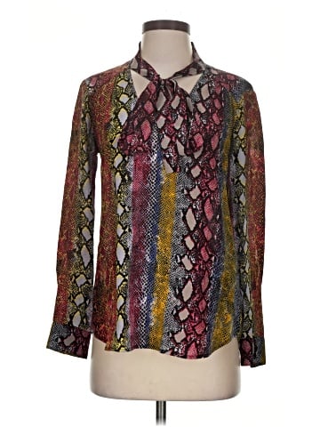 Ella Moss Long Sleeve Silk Top (view 1)