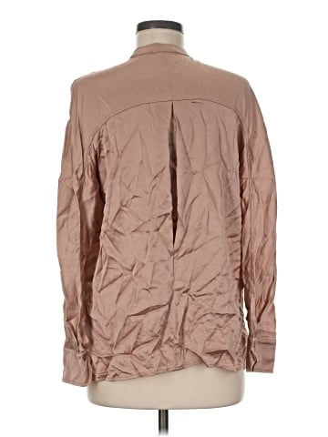 Vince. Long Sleeve Silk Top (view 2)