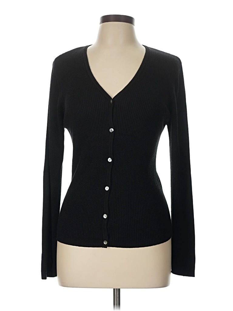 Pre-owned Style & Co Cardigan Sweater In Black