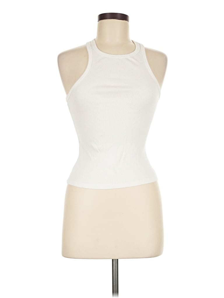 Pre-owned Reformation Tank Top Ivory Halter Neckline Tops