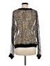 Worth New York 100% Polyester Silver Long Sleeve Blouse Size M - photo 2