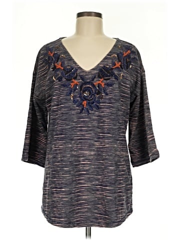 Soft Surroundings 3/4 Sleeve Top (view 1)