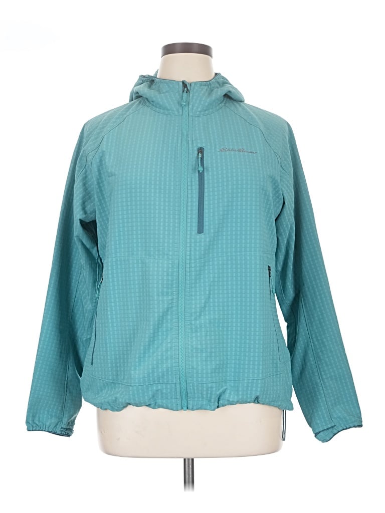 Pre-owned Eddie Bauer Windbreaker Jacket In Teal