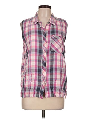 CALVIN KLEIN JEANS Sleeveless Button-Down Shirt (view 1)