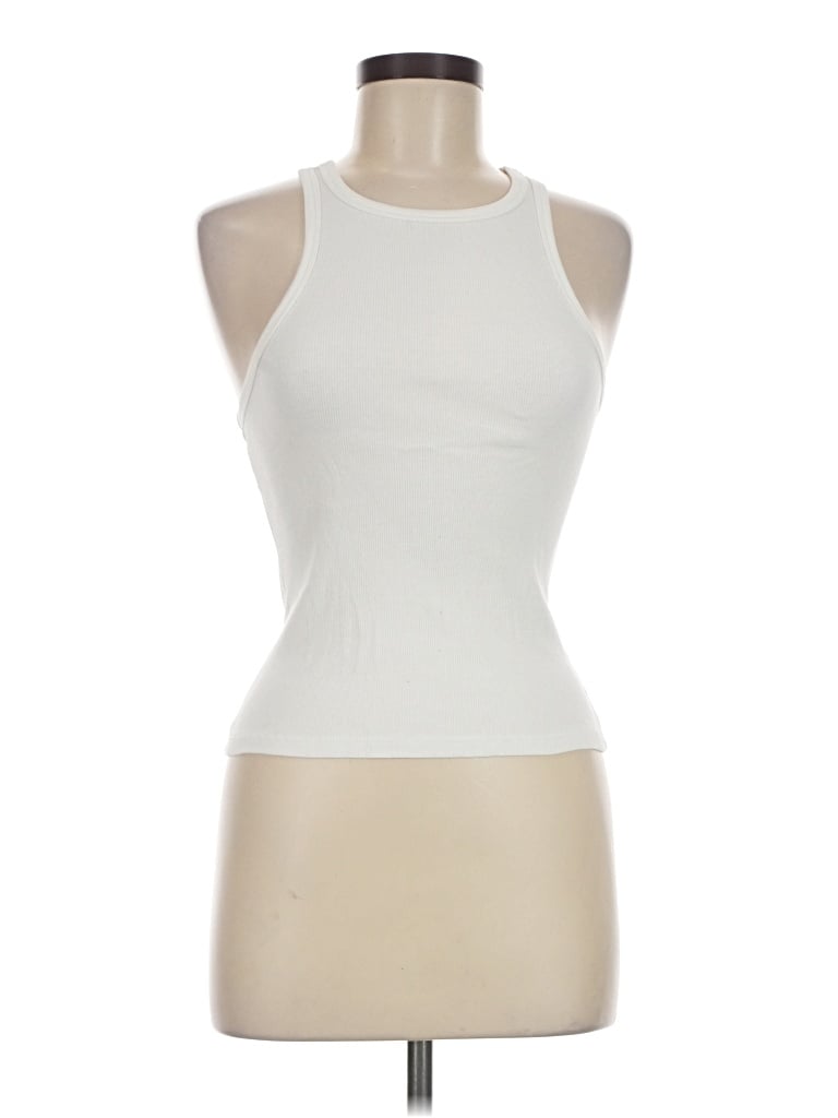 Pre-owned Reformation Tank Top Ivory Halter Neckline Tops