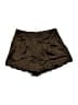 Zara 100% Polyamide Metallic Brown Shorts Size M - photo 1