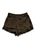 Zara 100% Polyamide Metallic Brown Shorts Size M - photo 2