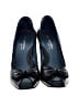 Via Spiga 100% Leather Black Heels Size 9 1/2 - photo 2