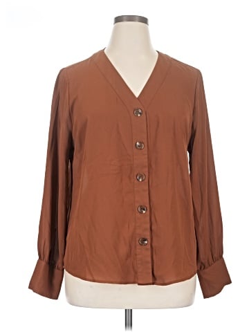 New York & Company Long Sleeve Blouse (view 1)