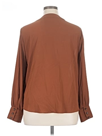 New York & Company Long Sleeve Blouse (view 2)