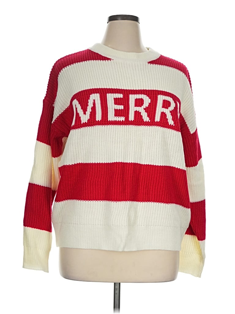 Pre-owned Bibi Pullover Sweater In Red