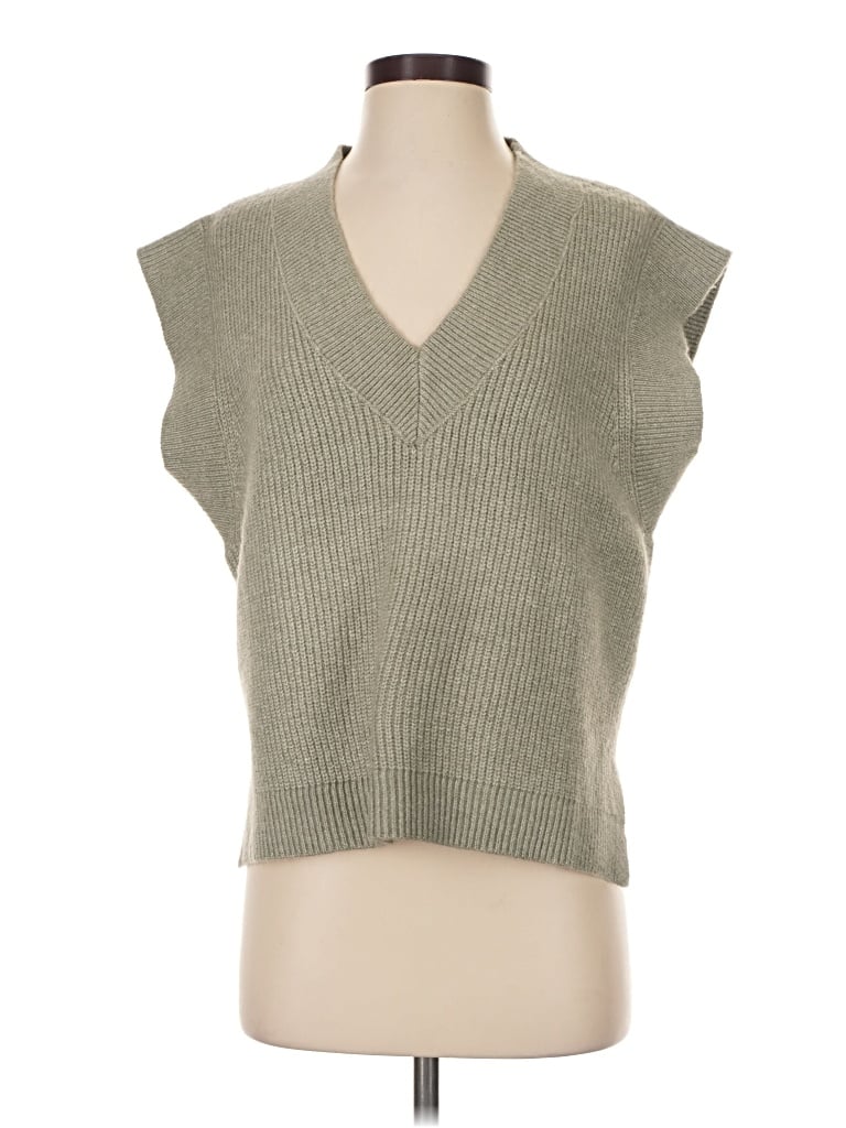 Pre-owned Miou Muse Sweater Vest In Gray