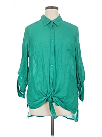 Indigo Rose 3/4 Sleeve Blouse (view 1)