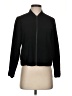 Halogen 100% Polyester Solid Black Track Jacket Size S - photo 1