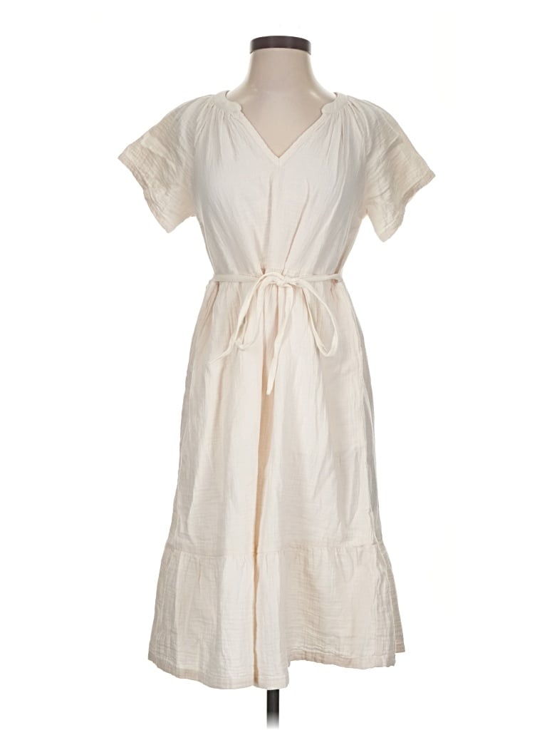 Pre-owned Pact Casual Dress In Ivory