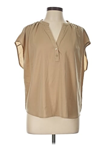 Banana Republic Factory Store Short Sleeve Blouse (view 1)