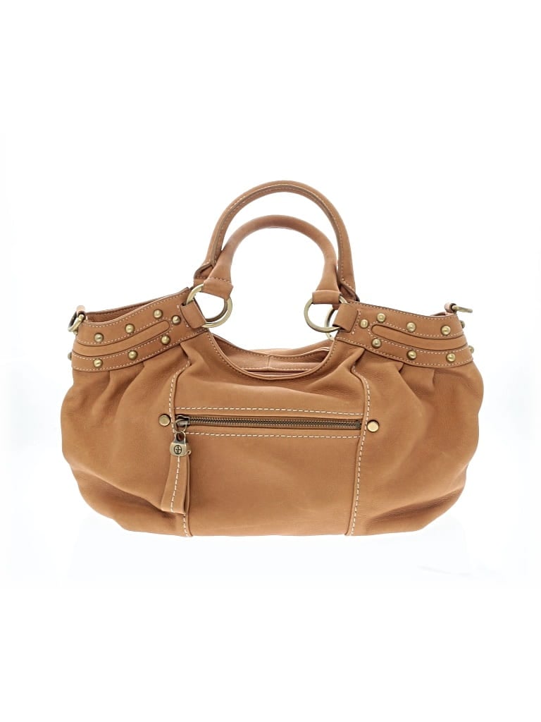 Pre-owned Giani Bernini Leather Hobo Bag In Tan