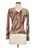 Neiman Marcus Paisley Tan Pullover Sweater Size M - photo 1