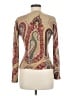 Neiman Marcus Paisley Tan Pullover Sweater Size M - photo 2