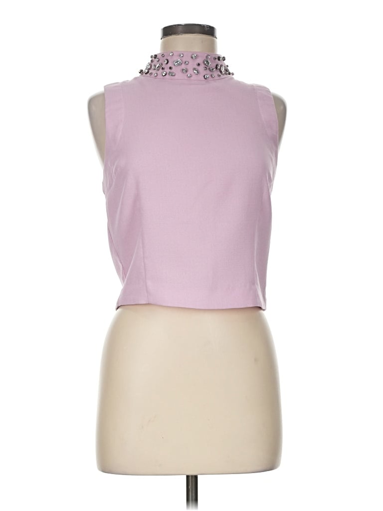 Pre-owned Joa Sleeveless Top Pink Halter Neckline Tops