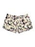 Xhilaration 100% Polyester Floral Ivory Shorts Size M - photo 1