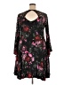 Torrid Floral Black Cocktail Dress Size 2X Plus (2) - photo 2