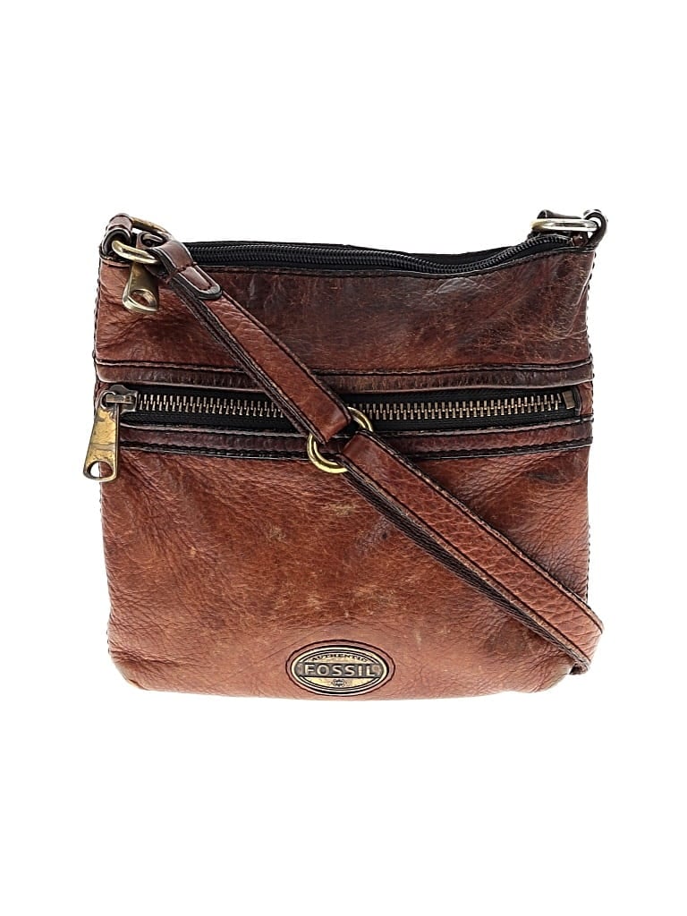 Pre-owned Fossil Crossbody Bag In Brown