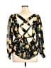 Venus 100% Polyester Black 3/4 Sleeve Blouse Size 14 - photo 2