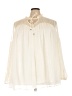 Roaman's 100% Polyester Ivory 3/4 Sleeve Blouse Size 30 - photo 1