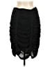 Solitaire 100% Polyester Solid Black Casual Skirt Size M - photo 2