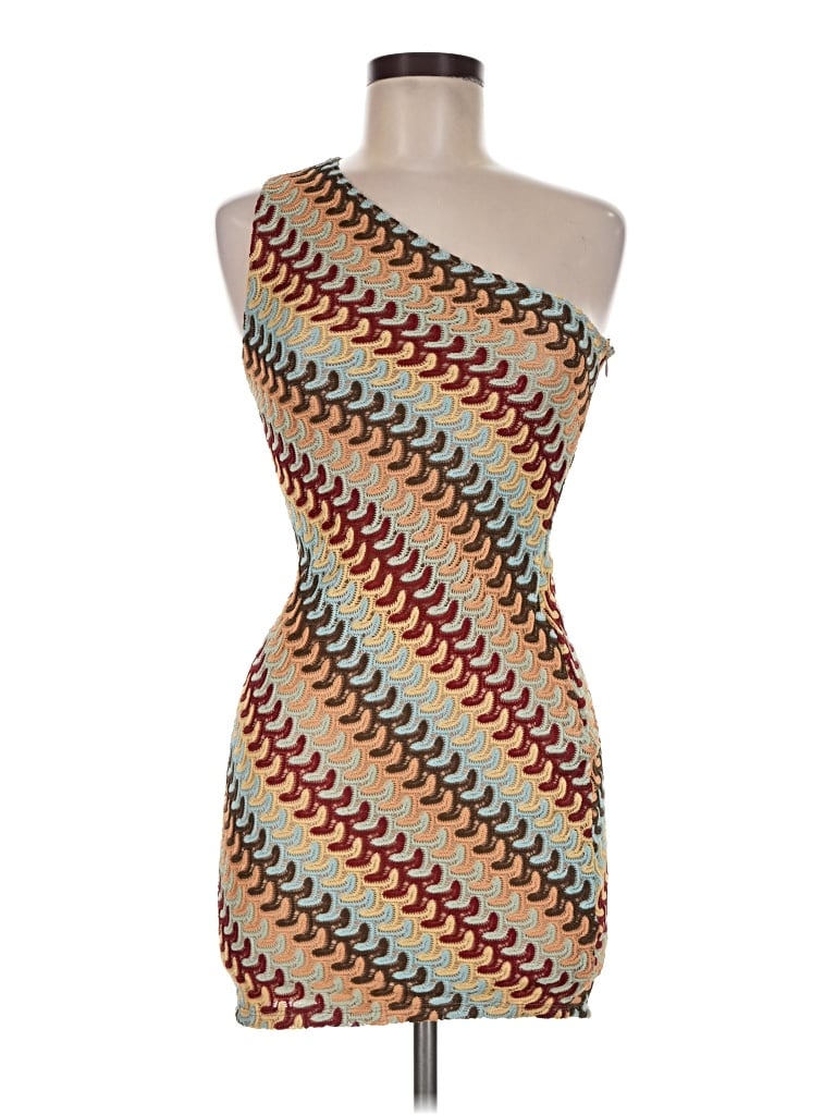 Pre-owned White Fox Cocktail Dress In Tan