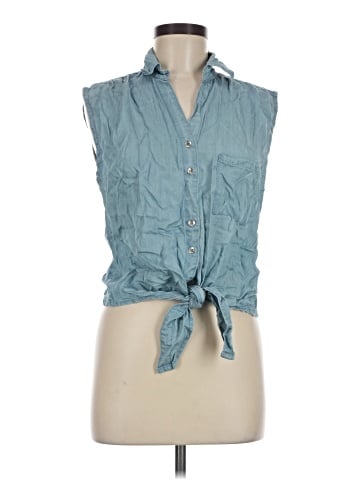 Unbranded Sleeveless Button-Down Shirt (view 1)