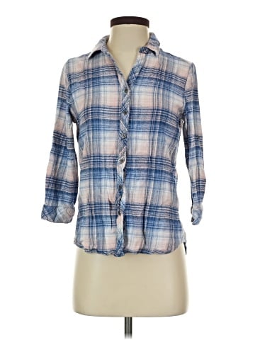 Hester & Orchard 3/4 Sleeve Button-Down Shirt (view 1)