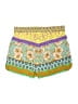Hale Bob 100% Polyester Print Yellow Shorts Size M - photo 2
