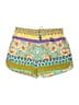 Hale Bob 100% Polyester Print Yellow Shorts Size M - photo 1