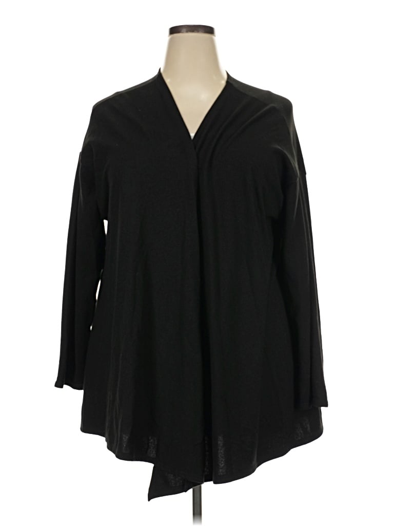 Pre-owned White Birch Long Sleeve Blouse In Black