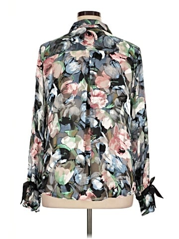 White House Black Market 3/4 Sleeve Blouse (view 2)