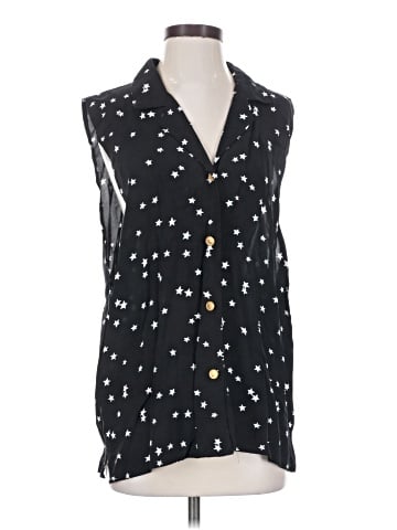 Kathie Lee Sleeveless Button-Down Shirt (view 1)