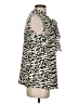 Neiman Marcus Animal Print Silver Sleeveless Blouse Size S - photo 4