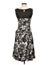 H&M 100% Polyester Graphic Gray Cocktail Dress Size 4 - photo 2