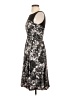H&M 100% Polyester Graphic Gray Cocktail Dress Size 4 - photo 5
