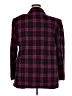 Sellecca Plaid Burgundy Blazer Size 18 - photo 2