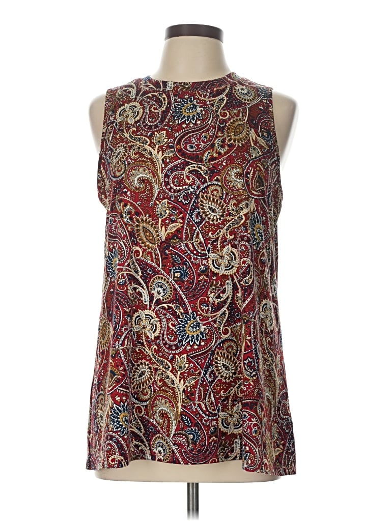 Pre-owned Alyx Sleeveless T-shirt In Burgundy