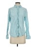 J.Crew 100% Linen Blue Long Sleeve Blouse Size S - photo 1
