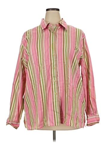 Foxcroft Long Sleeve Button-Down Shirt (view 1)