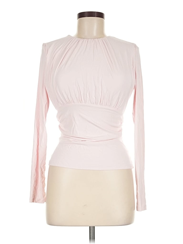 Pre-owned Ogl Long Sleeve Top Pink Turtleneck Tops