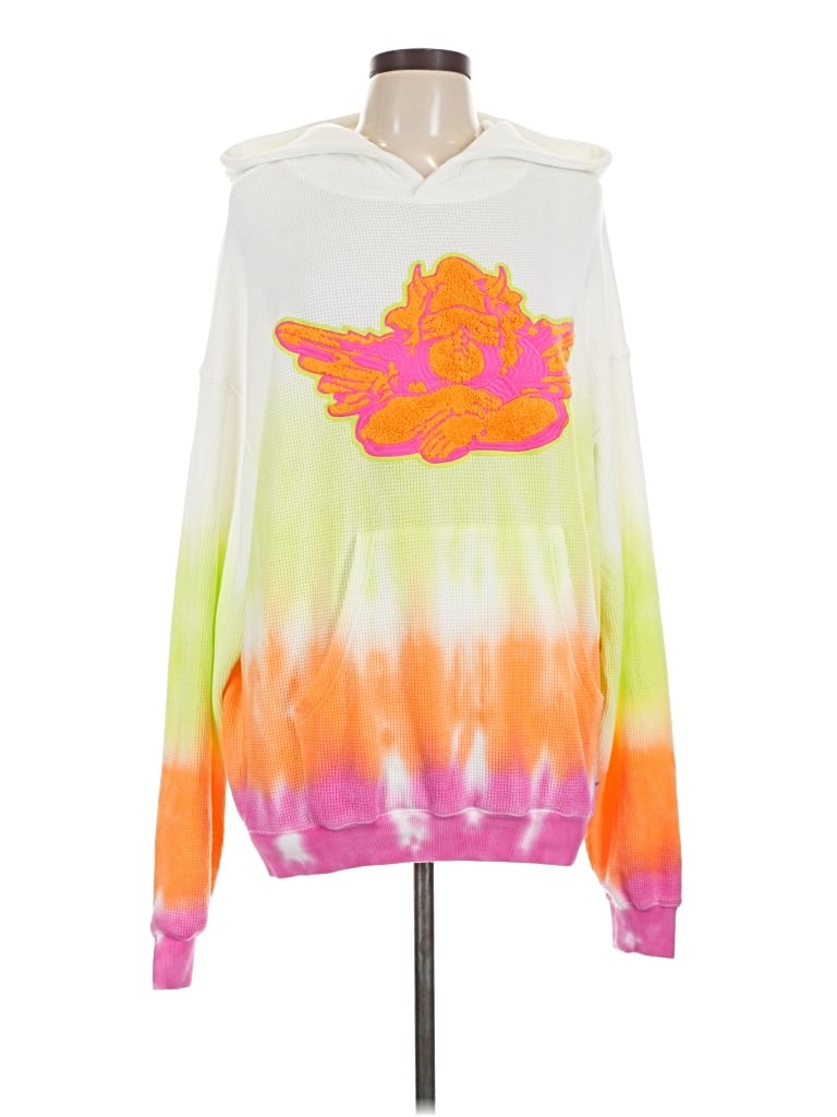 Pre-owned Boys Lie Pullover Hoodie In White