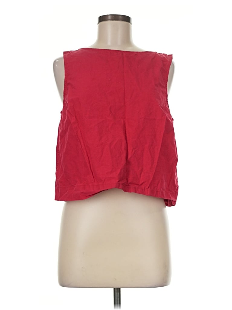 Pre-owned Gap Sleeveless Blouse In Red